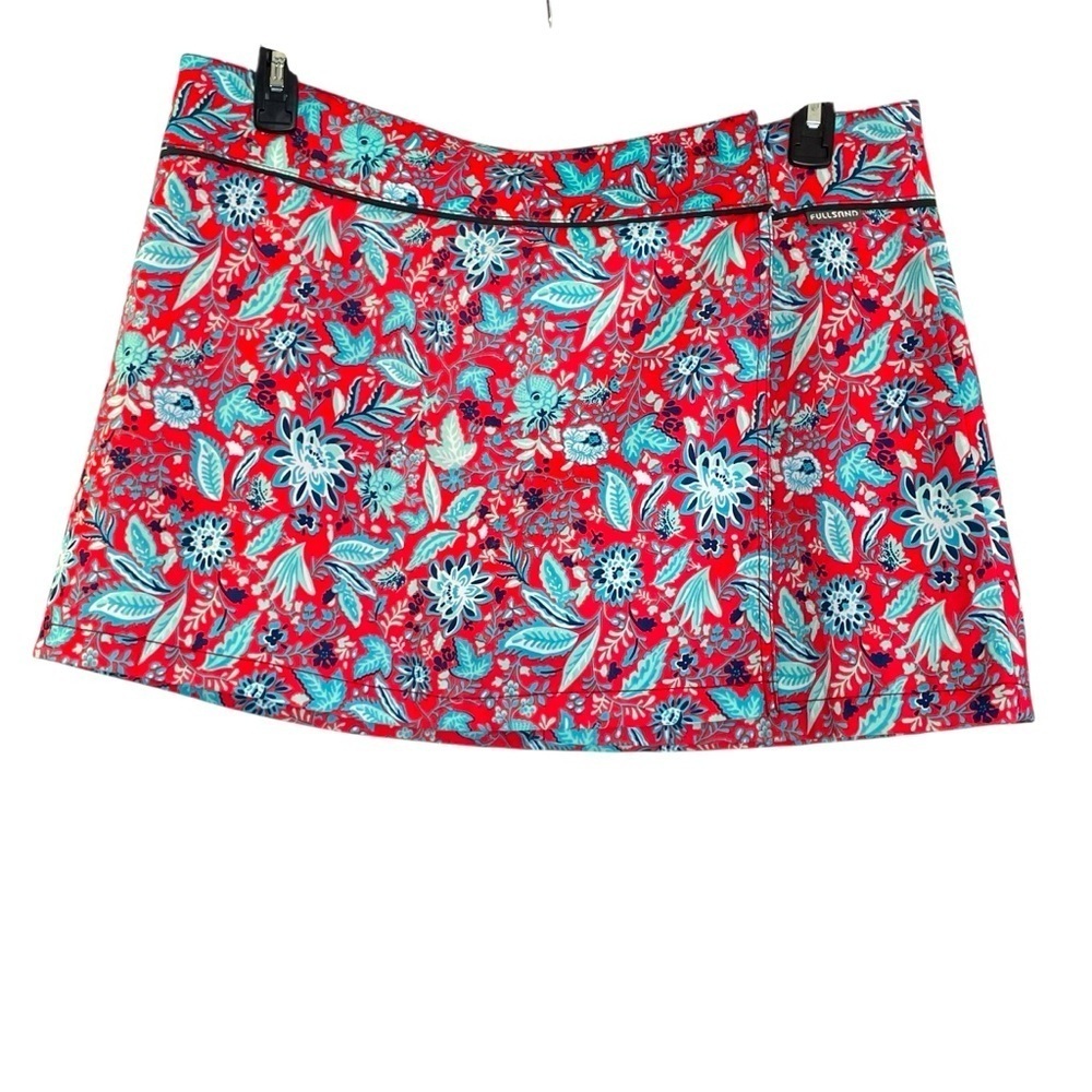 Fullsand Red and blue floral skort size XL. 
Beach wear, vacation, pool
